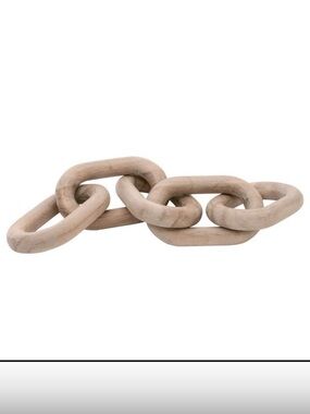 Pottery Barn Oversized Wood Link Decorative Chain 45” Length